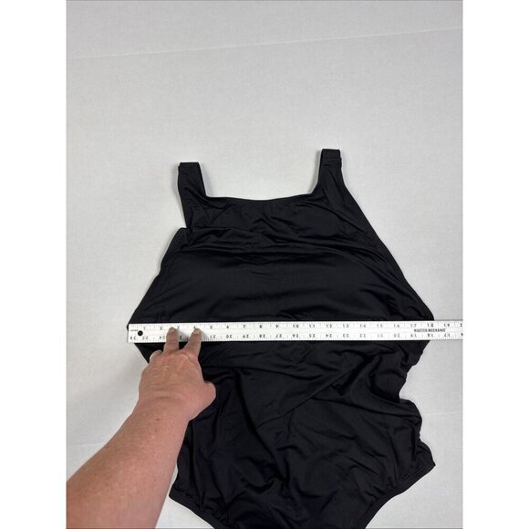 Andie Women's XXXL US 20 The Montauk 1-Piece Swimsuit Black NWT 9545 High Neck - Picture 6 of 12